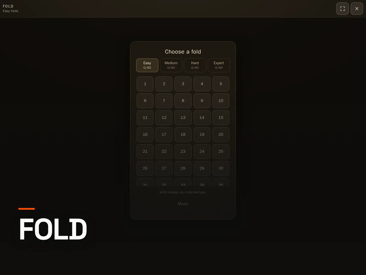 Screenshot of Fold